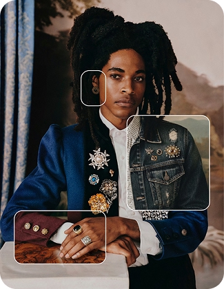 Пример стиля BROOCHED